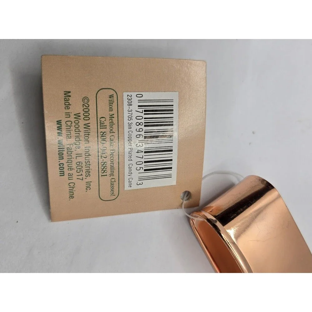 WILTON SOLID COPPER Candy Cane COOKIE CUTTER